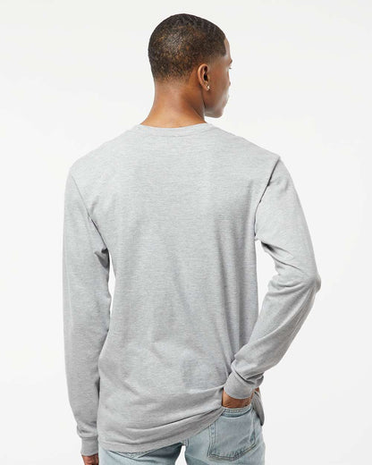 Tultex Heavyweight Jersey Long Sleeve T-Shirt 291 #colormdl_Heather Grey