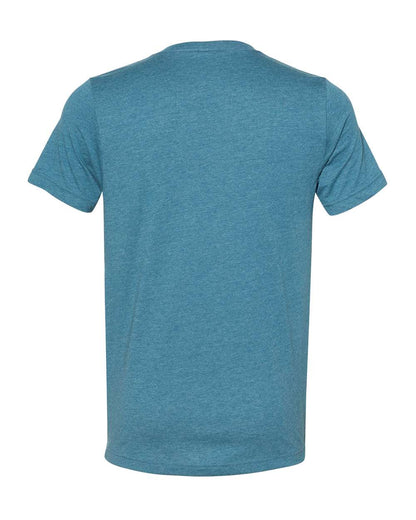 BELLA + CANVAS Heather CVC V-Neck Tee 3005CVC #color_Heather Deep Teal