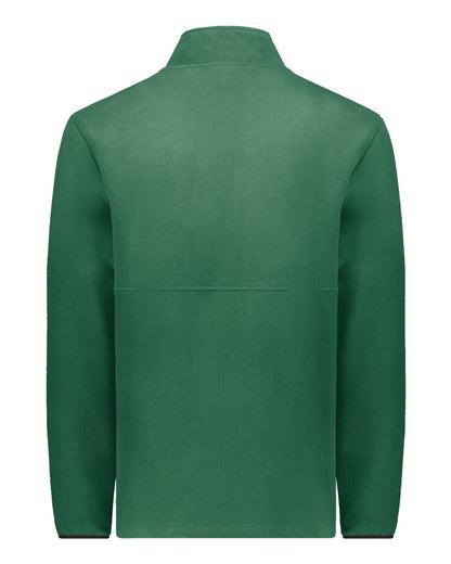 Augusta Sportswear Eco Revive™ Polar Fleece Quarter-Zip Pullover 6855 #color_Dark Green