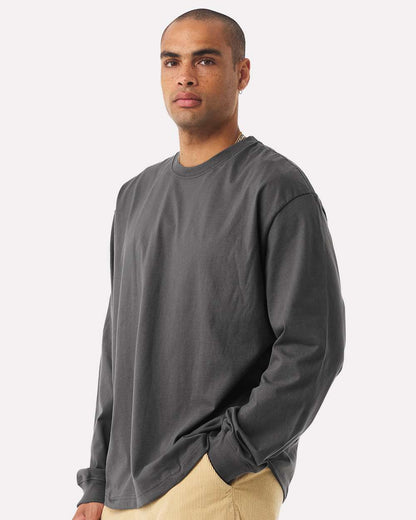 BELLA + CANVAS Unisex 7.5 oz Heavyweight Long Sleeve Tee 4651 #colormdl_Asphalt