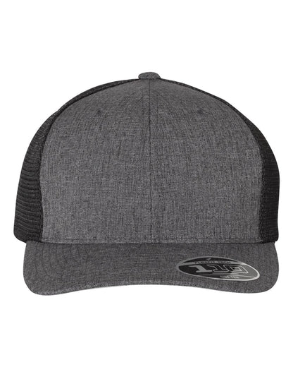 Flexfit 110® Mesh-Back Cap 110M #color_Melange Charcoal/ Black