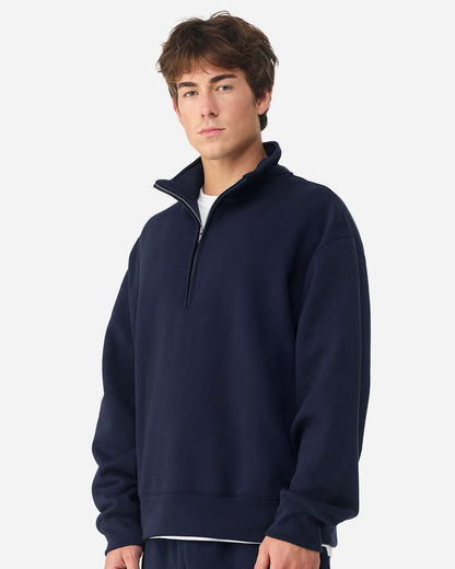 BELLA + CANVAS Unisex 10 oz Quarter-Zip Pullover Sweatshirt 4740 #colormdl_Navy