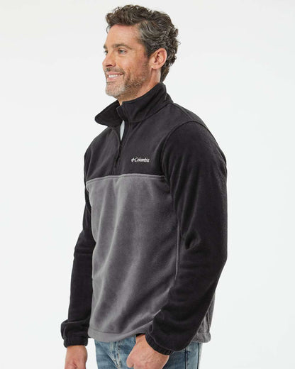 Columbia Steens Mountain™ Fleece Quarter-Zip Pullover 162019 #colormdl_Black/ Grill