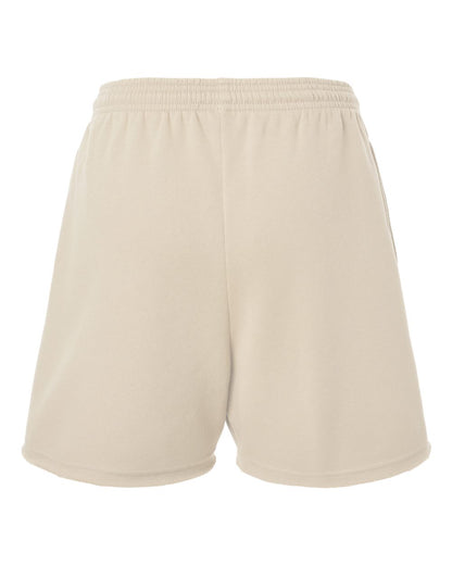 BELLA + CANVAS Women's Cutoff Fleece Shorts 3787 #color_Heather Dust