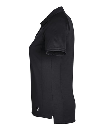 HUK Women’s LoPro Solid Performance Polo H612L03 #color_Black