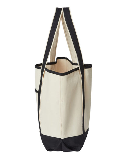 OAD Promotional Heavyweight Large Beach Tote OAD103 #color_Natural/ Black