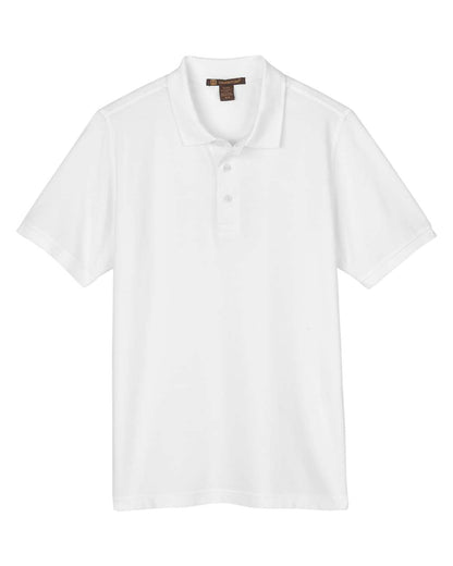 Harriton Men's Valiant Cotton Snag Protect Polo M205 #color_White