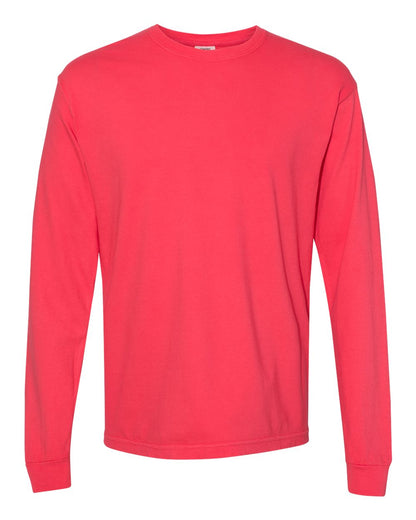 Comfort Colors Unisex Garment-Dyed Heavyweight Long Sleeve T-Shirt 6014 #color_Paprika