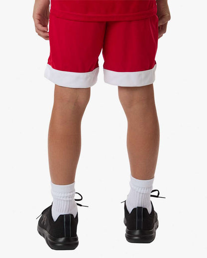 Augusta Sportswear Youth Match-Up Basketball Shorts 6890 #colormdl_Scarlet/ White