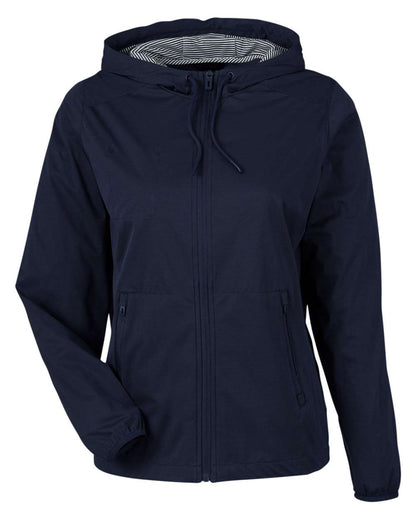 North End Women's Network Lightweight Jacket NE75W #color_Classic Navy Heather