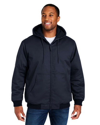 Harriton Unisex ClimaBloc® Heavyweight Hooded Full-Zip Jacket M722 #colormdl_Dark Navy