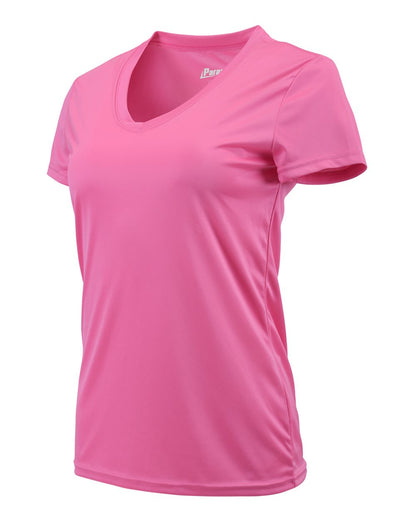 Paragon Women's Vera V-Neck T-Shirt 203 #color_Neon Pink
