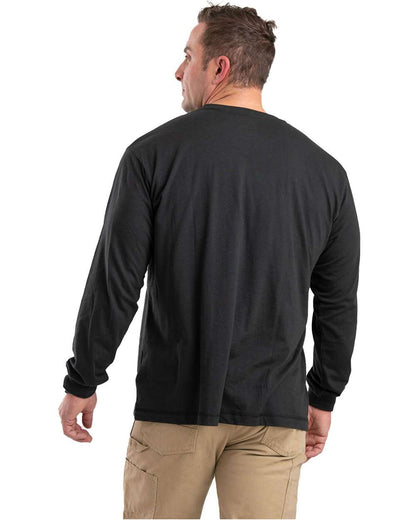 Berne Apparel Unisex Tall Performance Long Sleeve Pocket T-Shirt BSM39T #colormdl_Black