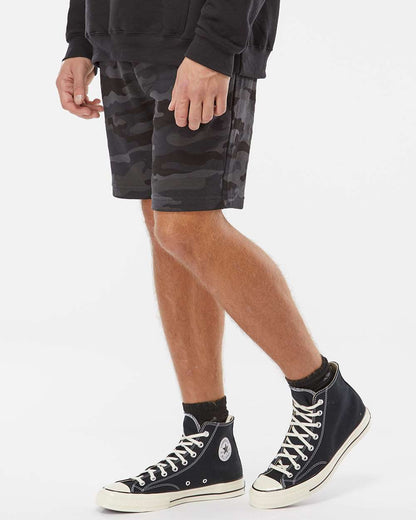 Independent Trading Co. Men's Midweight Fleece Shorts IND20SRT #colormdl_Black Camo
