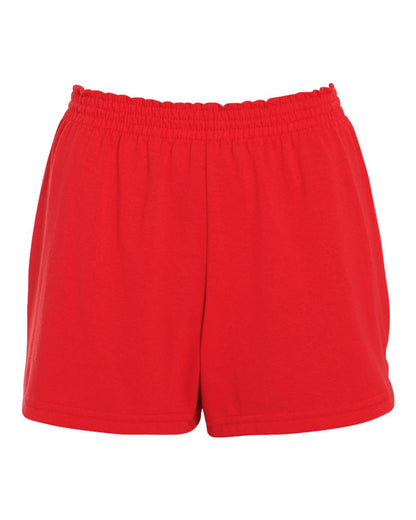 Augusta Sportswear Women's Trim Fit Jersey Shorts 987 #color_Red