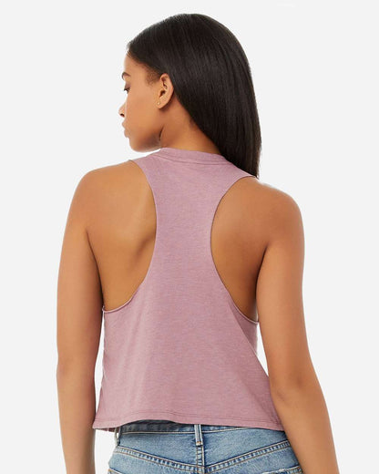 BELLA + CANVAS Women's Racerback Crop Tank 6682 #colormdl_Heather Orchid