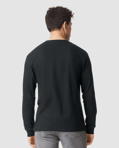 Gildan Softstyle® CVC Long Sleeve T-Shirt 67400 #colormdl_Pitch Black