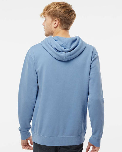 Independent Trading Co. Unisex Midweight Pigment-Dyed Hooded Sweatshirt PRM4500 #colormdl_Pigment Light Blue