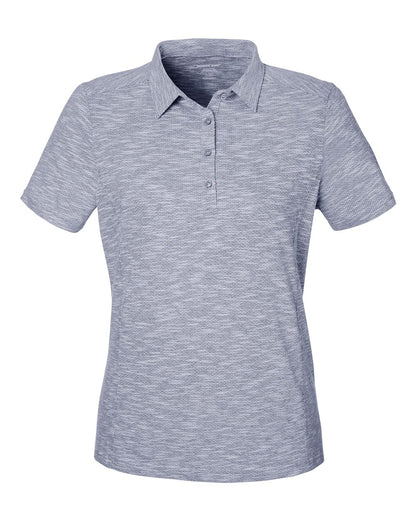 North End Women's Eclipse Jacquard Polo NE115W #color_Classic Navy Heather