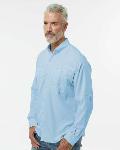 Paragon Men's Kitty Hawk Performance Fishing Shirt 702 #colormdl_Blue Mist