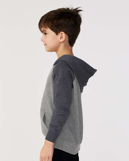 Independent Trading Co. Toddler Special Blend Hooded Raglan Sweatshirt PRM10TSB #colormdl_Nickel/ Carbon