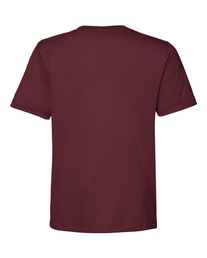 CORE365 Youth Capital Performance T-Shirt CE10Y #color_Burgundy