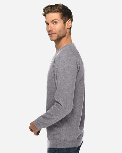 Lane Seven Unisex French Terry Crewneck Sweatshirt LS13004 #colormdl_Heather Graphite