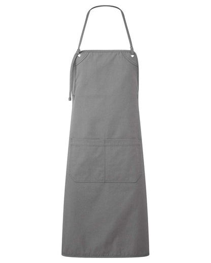 Artisan Collection by Reprime Artisan's Choice Double Pocket Canvas Apron RP181 #color_Dark Grey