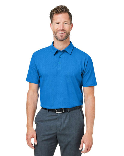 Devon & Jones Men's Crownlux Performance® Geo Polo DG101 #colormdl_French Blue/ CR Blue