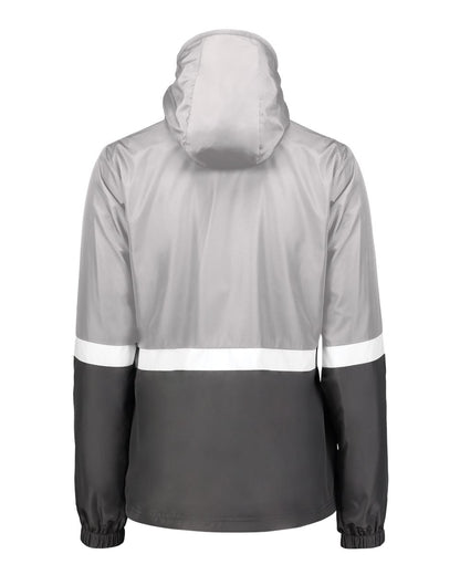 Holloway Women's Turnabout Reversible Hooded Jacket 229787 #color_Athletic Grey/ Carbon