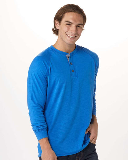 Boxercraft Henley Long Sleeve T-Shirt BM3101 #colormdl_True Royal