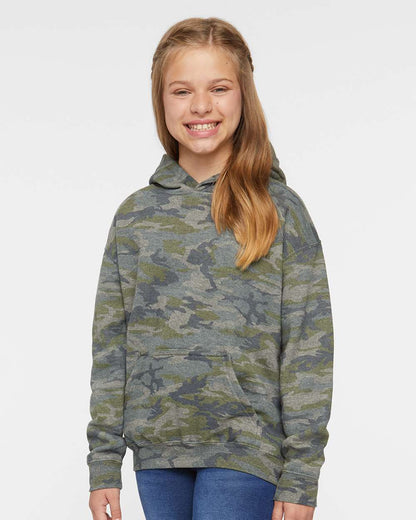 LAT Youth Fleece Hoodie Sweatshirt 2296 #colormdl_Vintage Camo