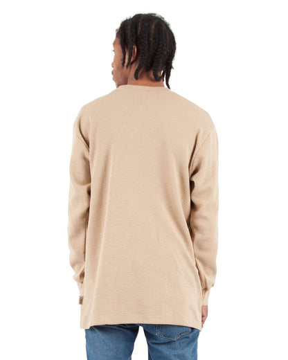 Shaka Wear Unisex Thermal T-Shirt SHTHRM #colormdl_Khaki
