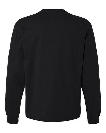 BELLA + CANVAS Unisex 7.5 oz Heavyweight Long Sleeve Tee 4651 #color_Black