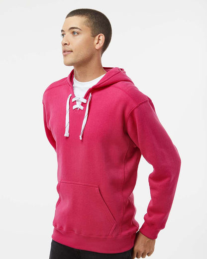 J. America Men's Sport Lace Hooded Sweatshirt 8830 #colormdl_Wildberry