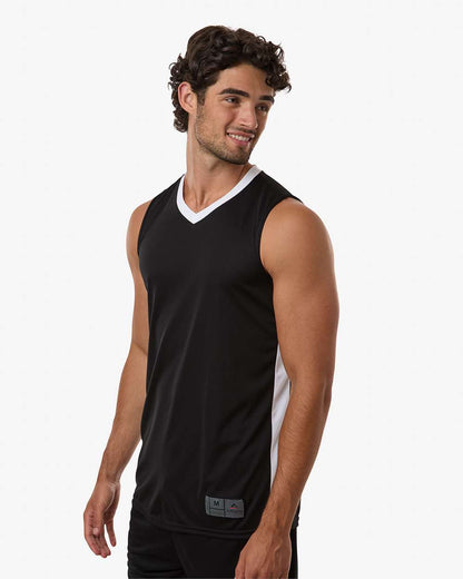 Augusta Sportswear Men's Match-Up Basketball Jersey 6886 #colormdl_Black/ White
