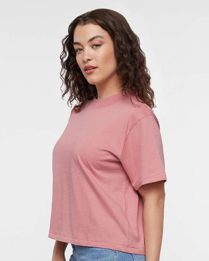 LAT Women's Boxy Tee 3518 #colormdl_Mauvelous