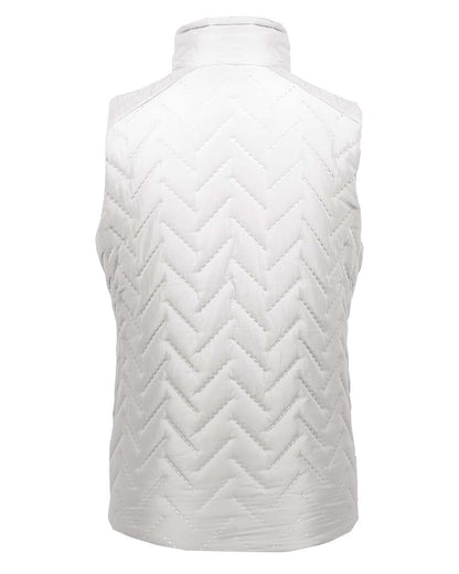 Holloway Women's Repreve® Eco Quilted Vest 229713 #color_White