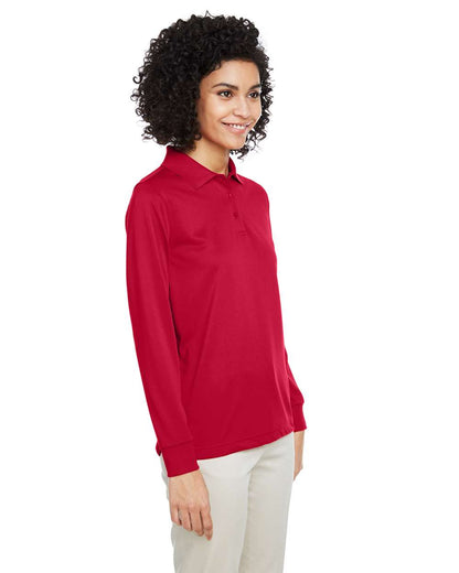 Harriton Women's Advantage Snag Protection Plus IL Long Sleeve Polo M348LW #colormdl_Red