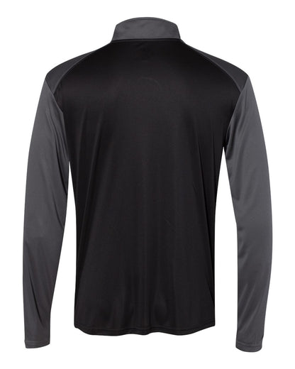 Badger Ultimate SoftLock™ Sport Quarter-Zip Pullover 4006 #color_Black/ Graphite