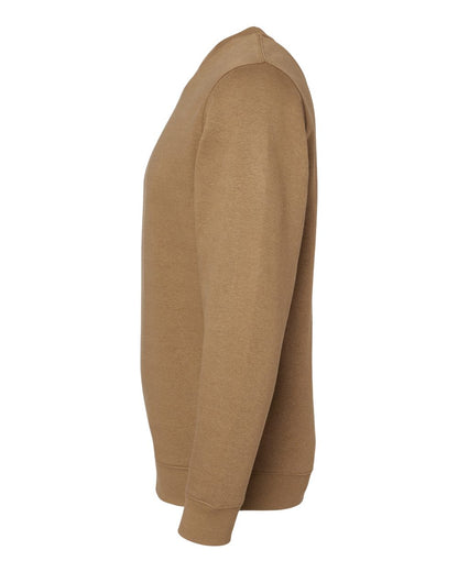 LAT Unisex Elevated Fleece Crewneck Sweatshirt 6925 #color_Coyote Brown