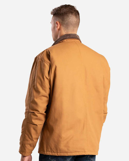 Berne Apparel Men's Tall Heritage Cotton Duck Chore Jacket CH416T #colormdl_Brown Duck