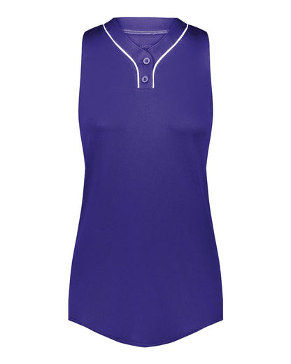 Augusta Sportswear Girls' Cutter Jersey 6914 #color_Purple/ White