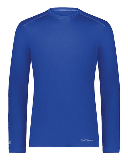 Holloway Unisex Essential Long Sleeve T-Shirt Powered By Coolcore 222138 #color_Royal