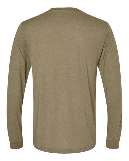 BELLA + CANVAS Triblend Long Sleeve Tee 3513 #color_Olive Triblend