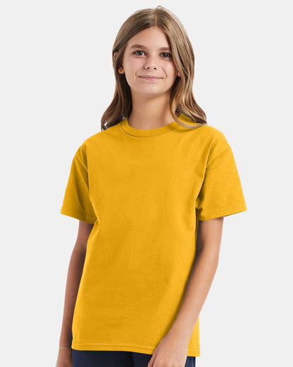 Hanes Authentic Youth T-Shirt 5450 #colormdl_Gold