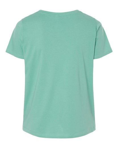 LAT Women's Curvy Collection Fine Jersey Tee 3816 #color_Saltwater