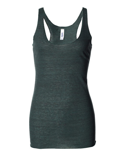 BELLA + CANVAS Women's Triblend Racerback Tank 8430 #color_Emerald Triblend