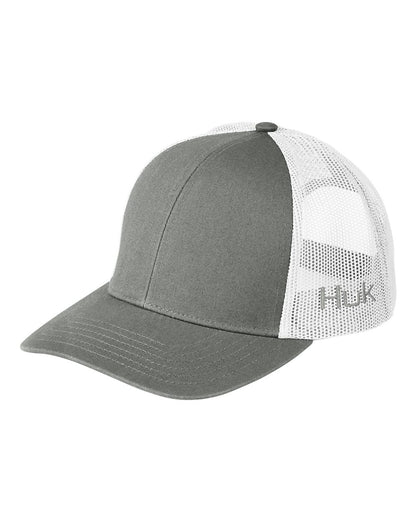 HUK LoPro Snapback Trucker Cap H3L0001 #color_Harbor Mist