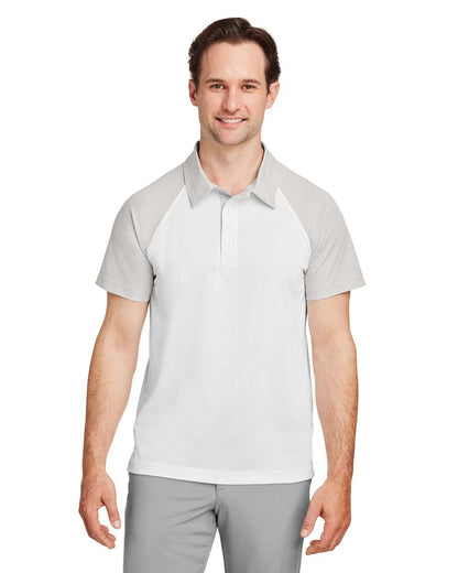 Team 365 Men's Command Snag-Protection Colorblock Polo TT21C #colormdl_White/ Sport Silver